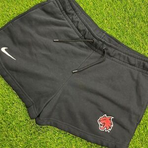 Women's Nike Black‎ Athletic Shorts with Red Wildcat Logo medium